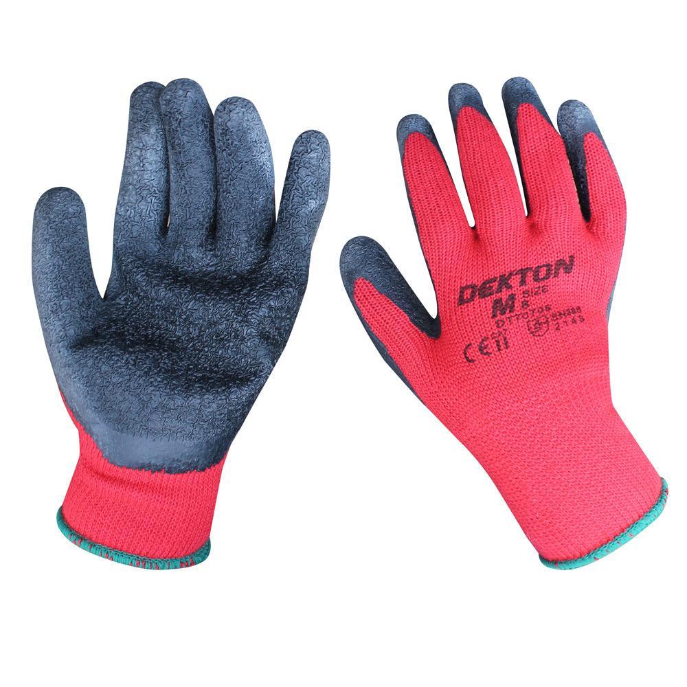 Dekton Heavy Duty Latex Coated Working Gloves|Size 8/M