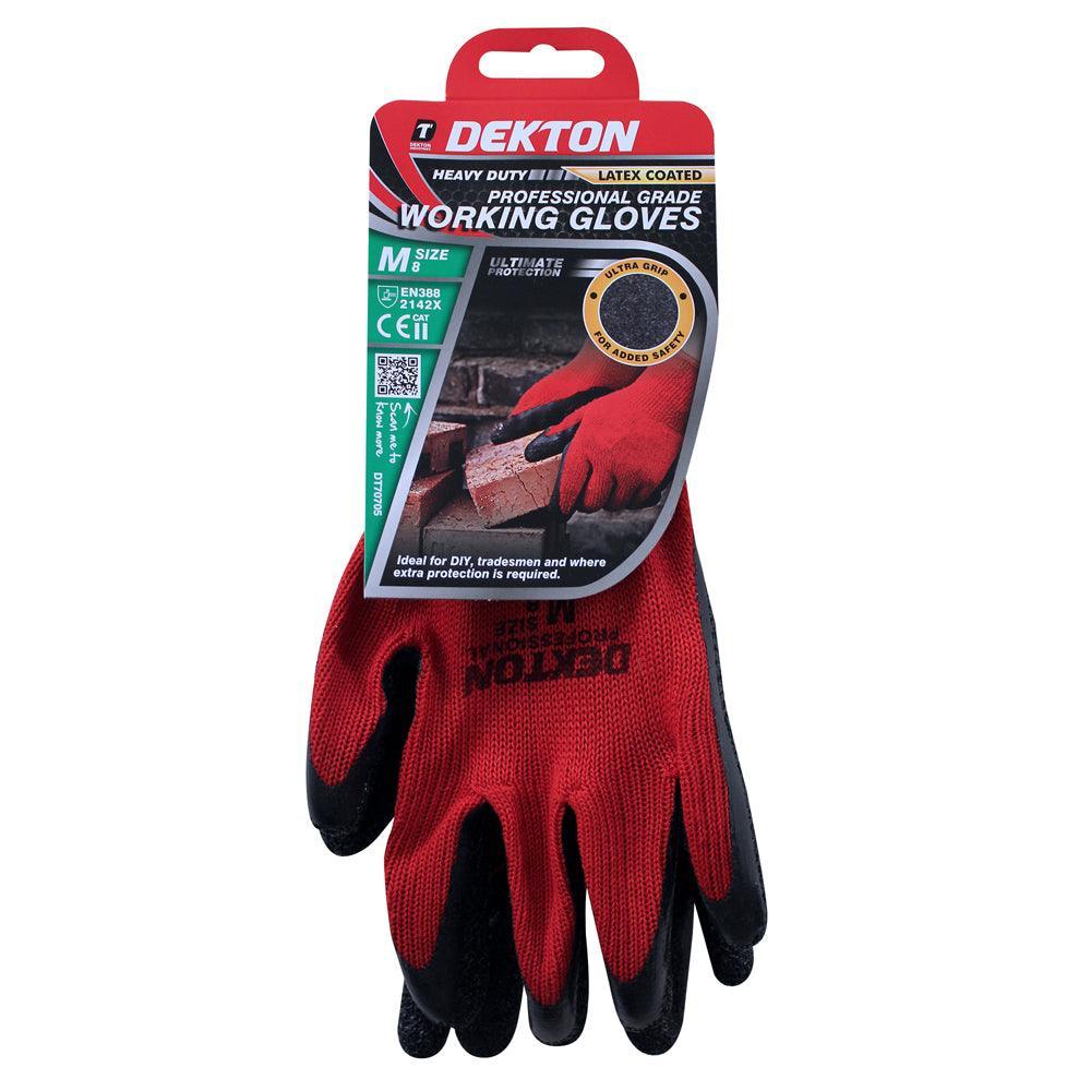 Dekton Heavy Duty Latex Coated Working Gloves|Size 8/M - Image 2