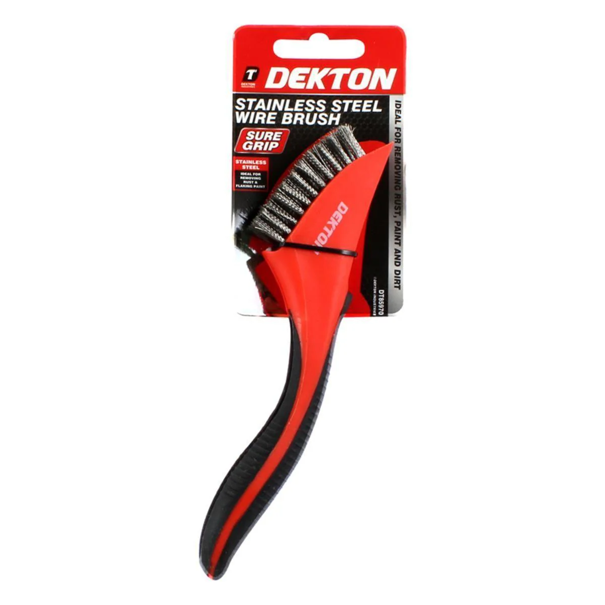 Dekton Soft Grip Stainless Steel Wire Brush