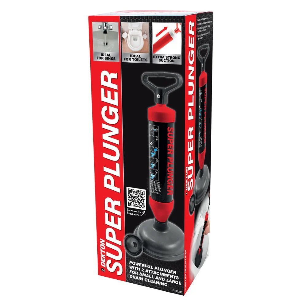 Dekton Super Plunger | Clears Tough Clogs with Ease - Image 2