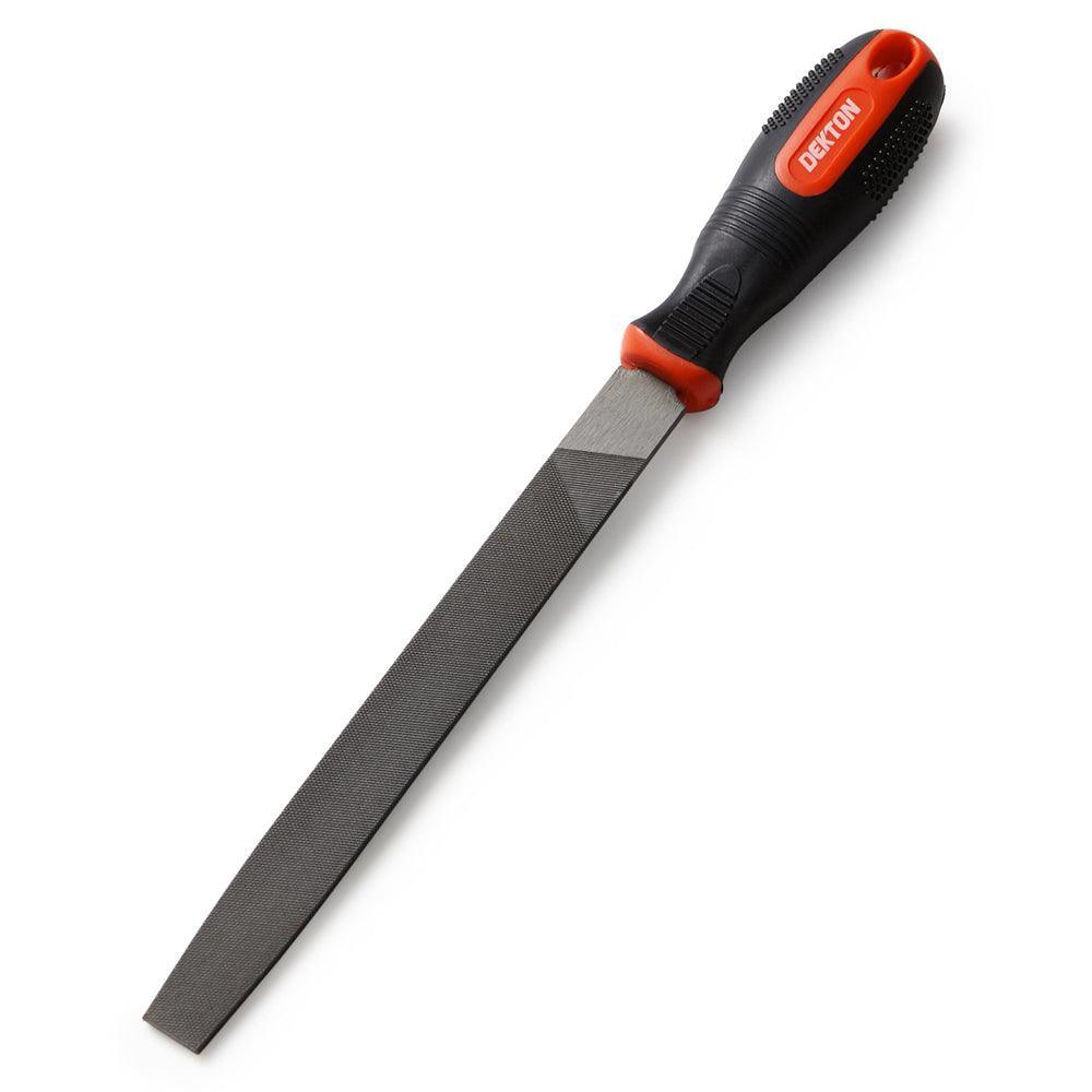 Dekton Sure Grip Flat Engineers File | Double Cut | Anti-Slip Handles