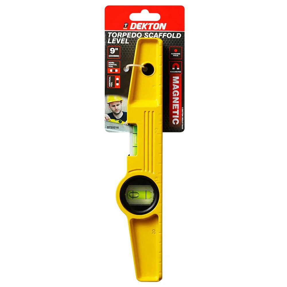 Dekton Torpedo Scaffolders Level with Magnets | 9 inch - 250 mm - Image 2
