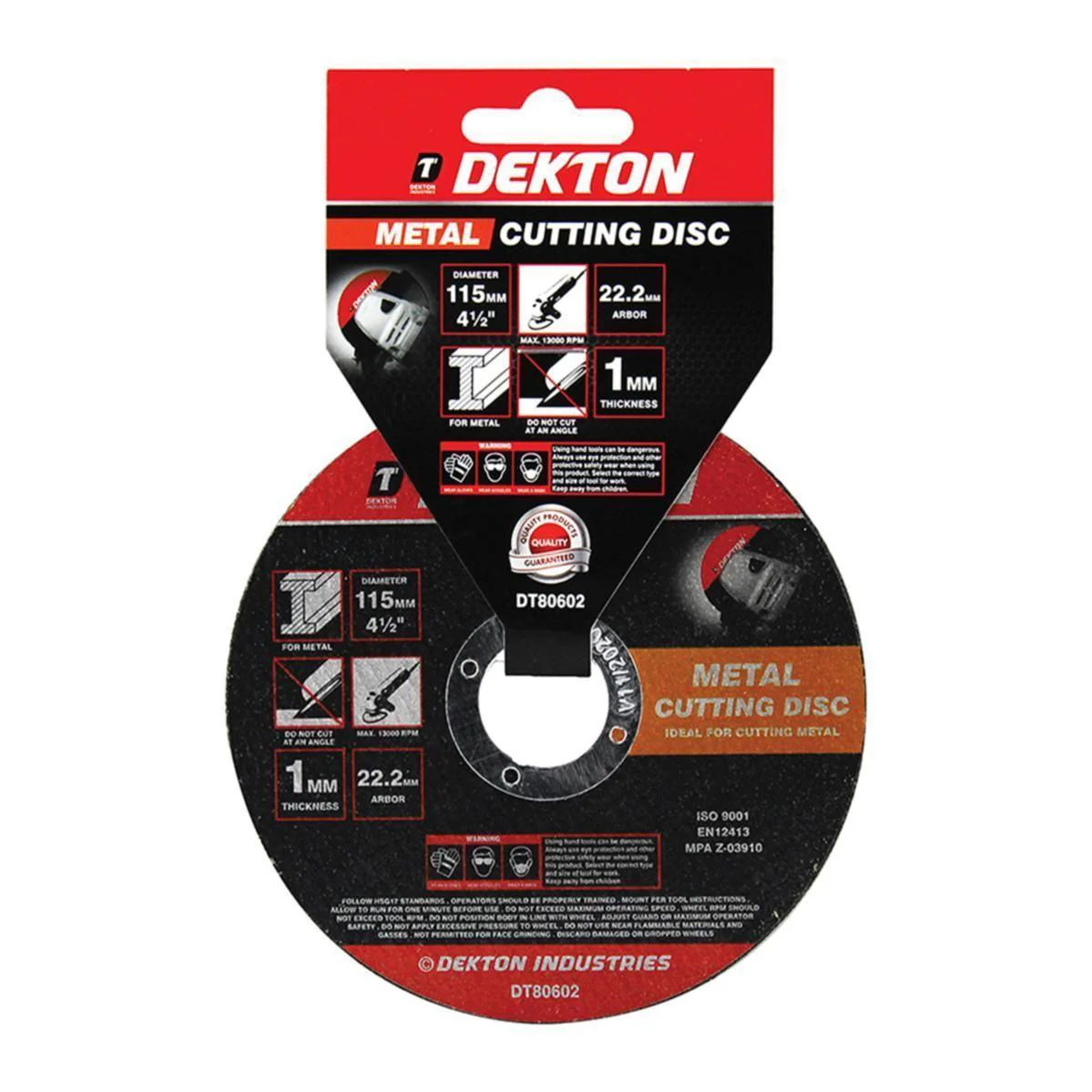 Dekton Ultra Thin Metal Cutting Disc | 115mm