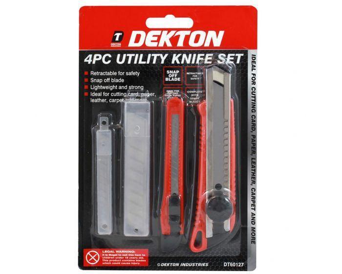 Dekton Utility Knife Set | 4 Piece