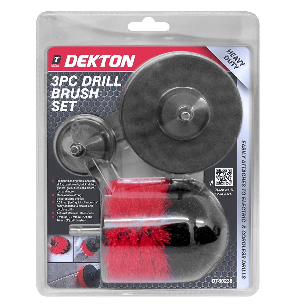 Dekton Versatile Drill Brush Set | 3 Piece - Image 2