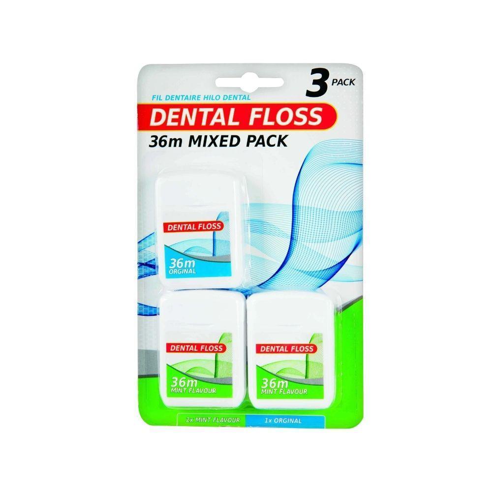 Dental Floss Mixed Pack 36m | 3 Pack