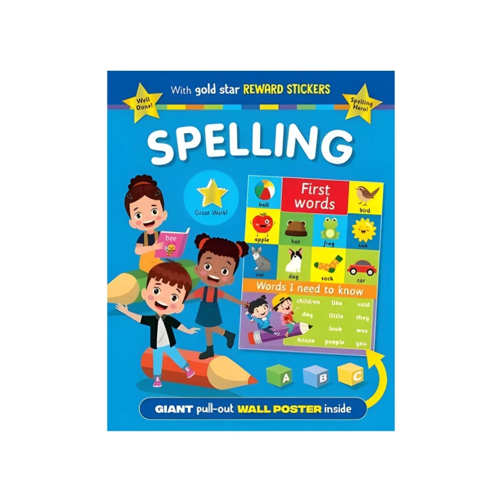 Early Learning Spelling Activity Book | Poster, Reward Stickers