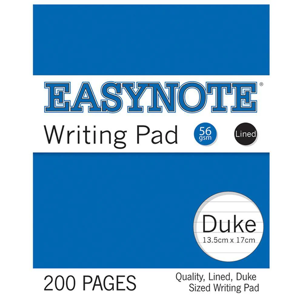 Easynote Duke Sized Writing Pad | 200 Pages