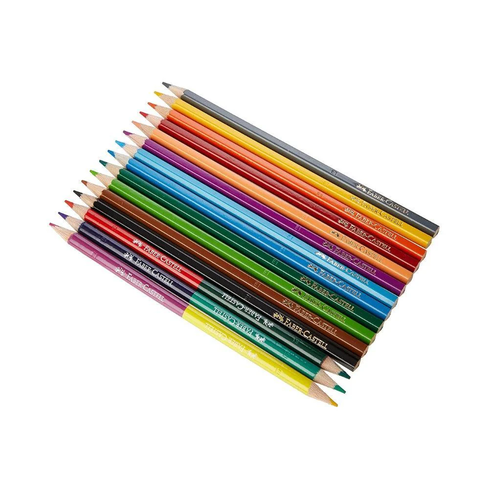 Faber Eco Colour Pencils 12 + 3 Free Bi-Colours - Image 3
