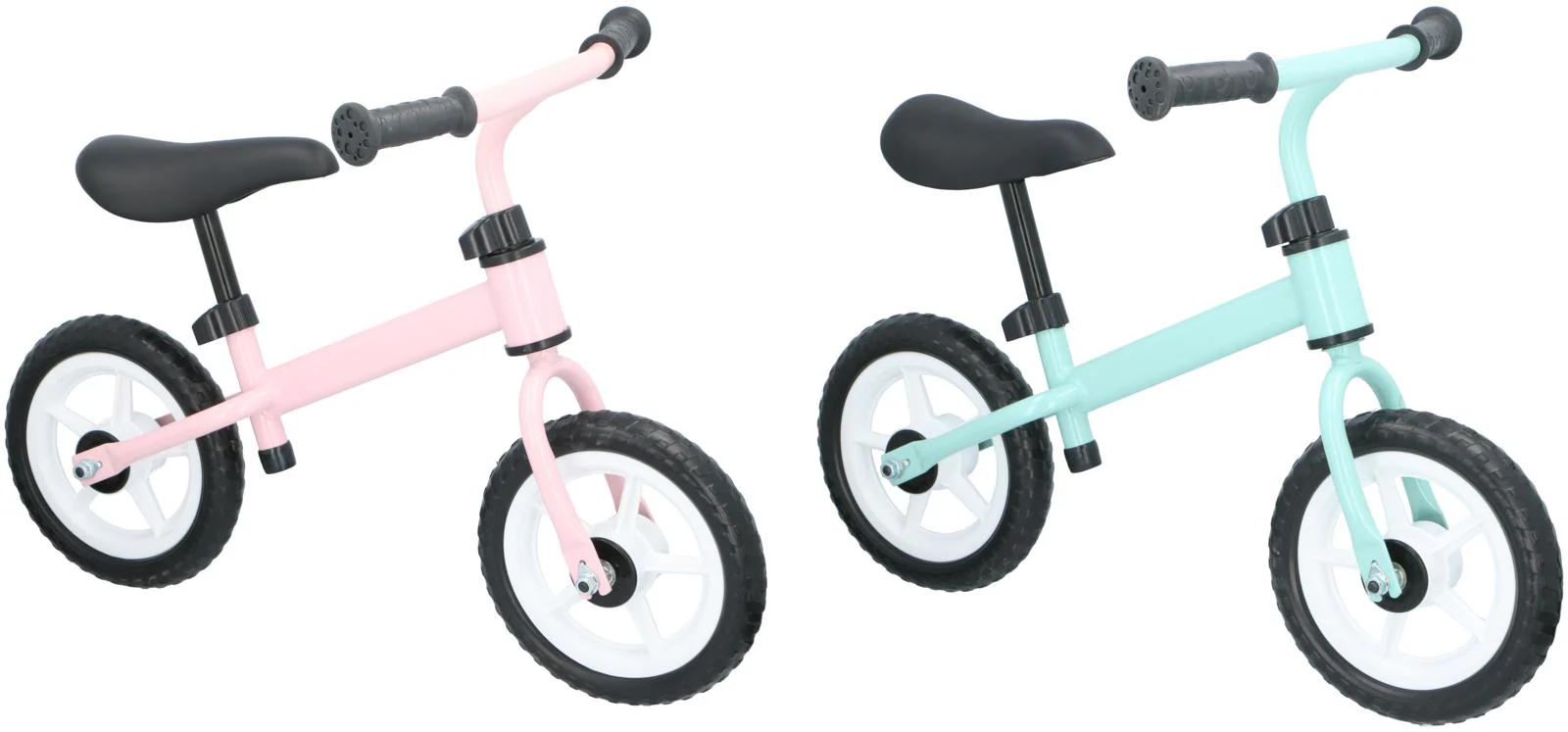 Eddy Toys Balance Bike | Blue & Pink | Adjustable & Lightweight - Image 2