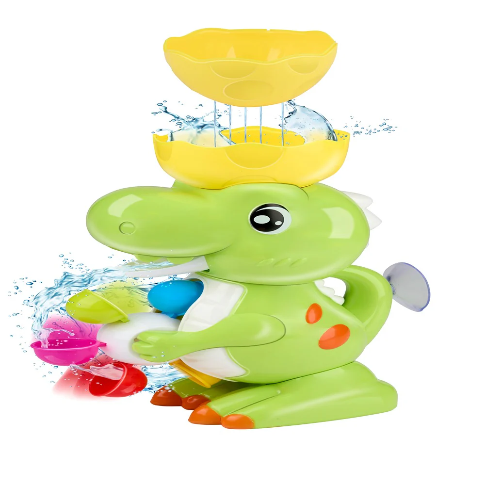 Eddy Toys Water Wheel Dinosaur | Green with Orange Spots - Image 3