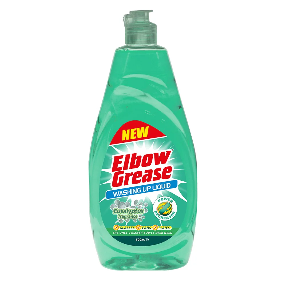 Elbow Grease Washing Up Liquid | 600ml, Eucalyptus Fragrance