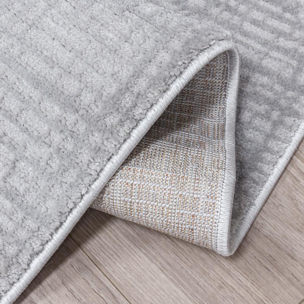 Elements Crisscross Grey Rug | Modern Geometric Design with Plush Comfort - Image 11