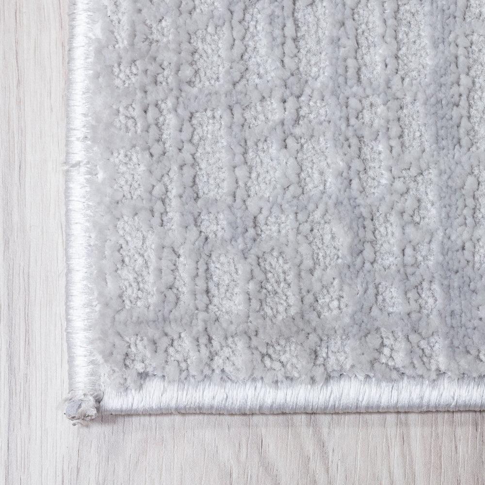 Elements Crisscross Grey Rug | Modern Geometric Design with Plush Comfort - Image 7