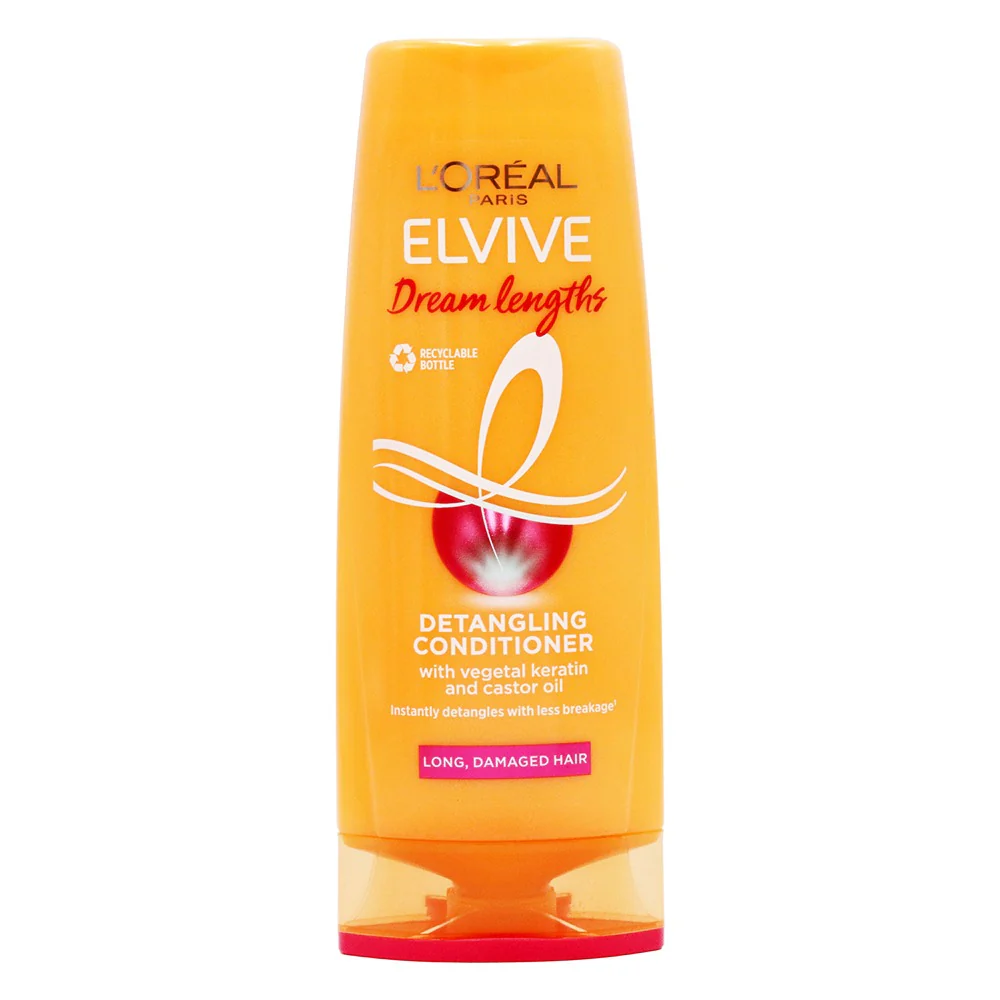 Elvive Dream Lengths Detangling Conditioner | 200 ml, with Castor Oil