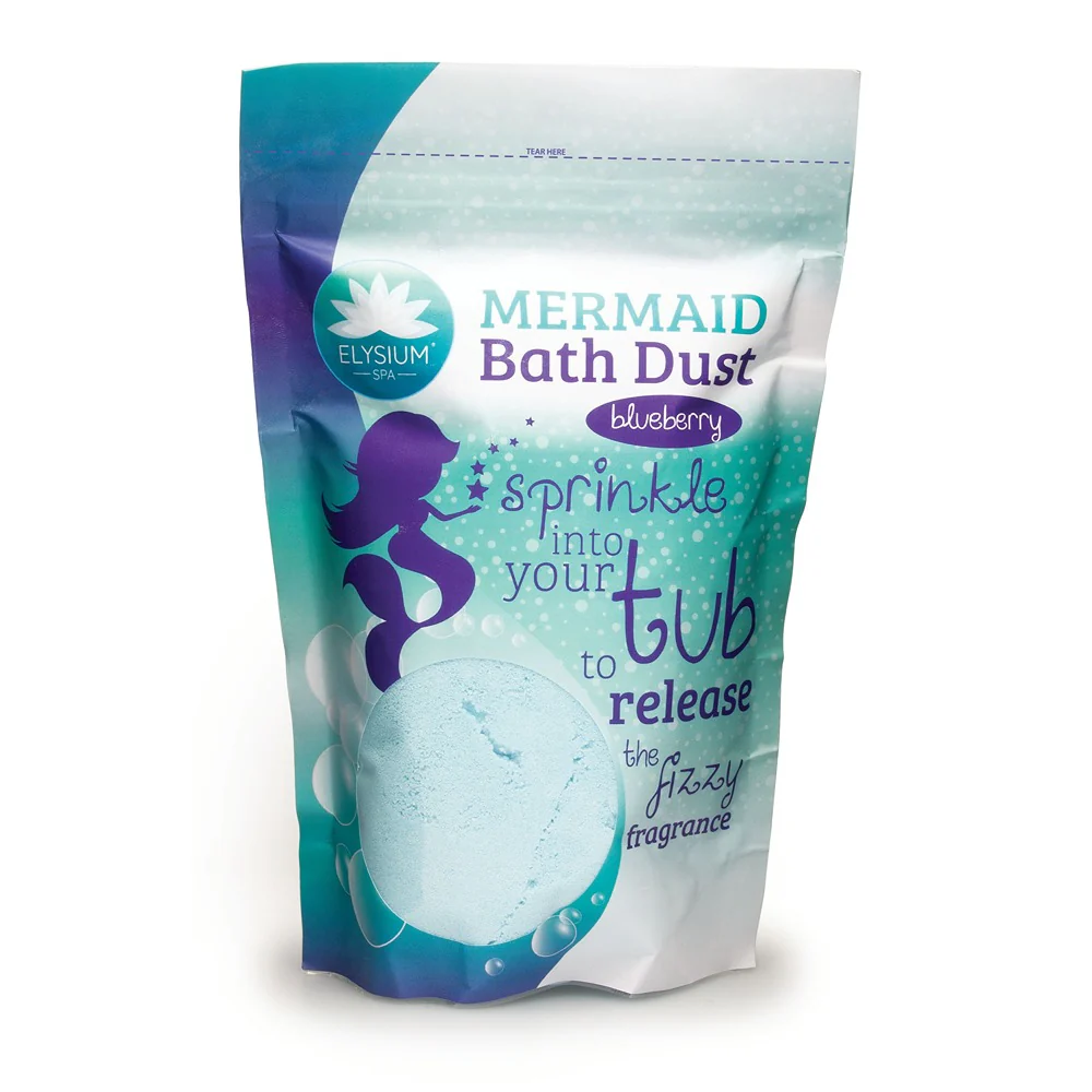 Elysium Spa Mermaid Bath Dust | Blueberry Fragrance | 400g