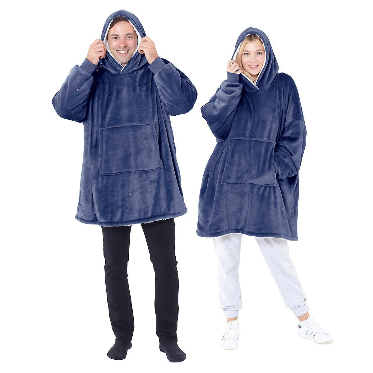 Eskimo Oversized Sherpa Hoodie | Warm & Cozy | Reversible | Sweatshirt Blanket - Image 3