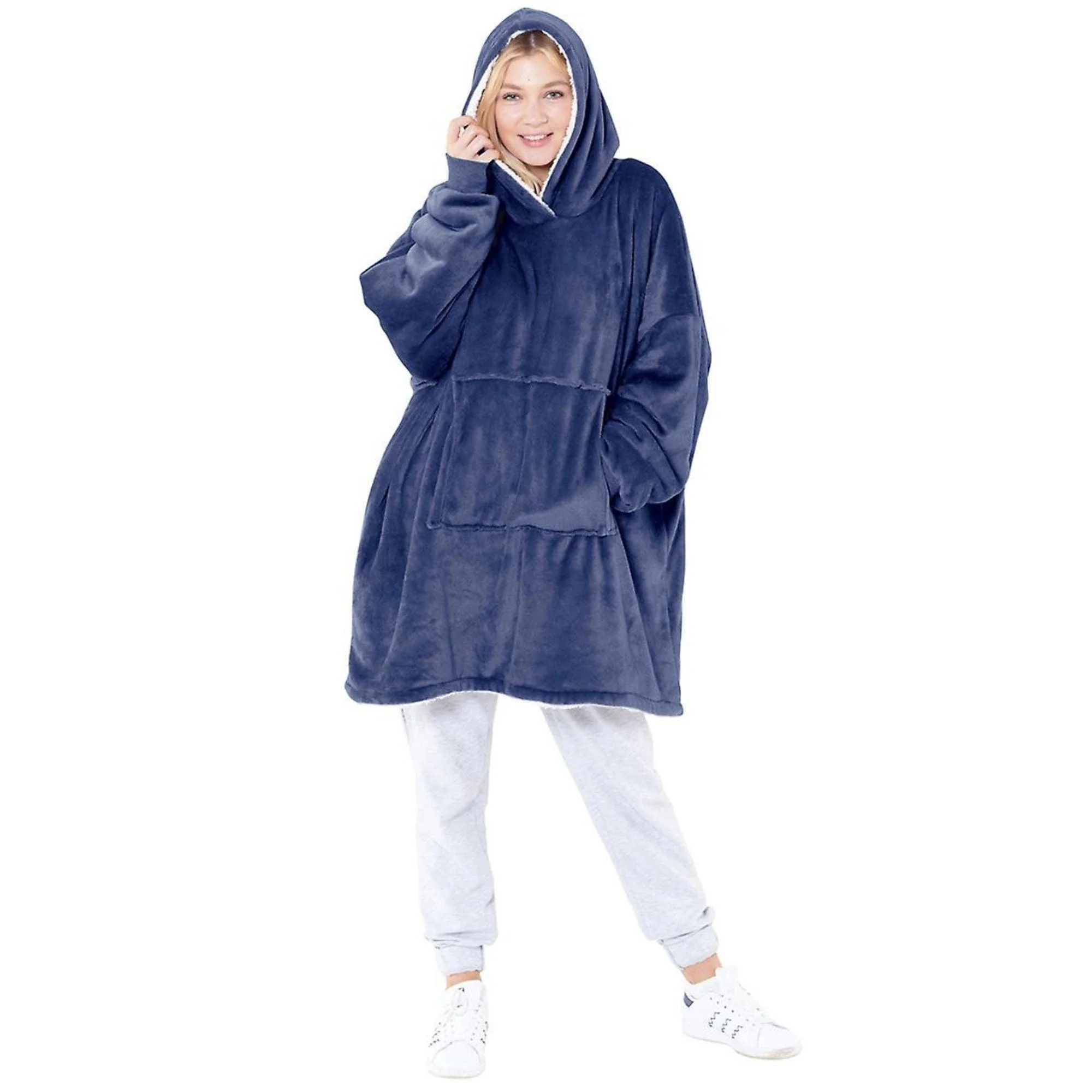 Eskimo Oversized Sherpa Hoodie | Warm & Cozy | Reversible | Sweatshirt Blanket - Image 5