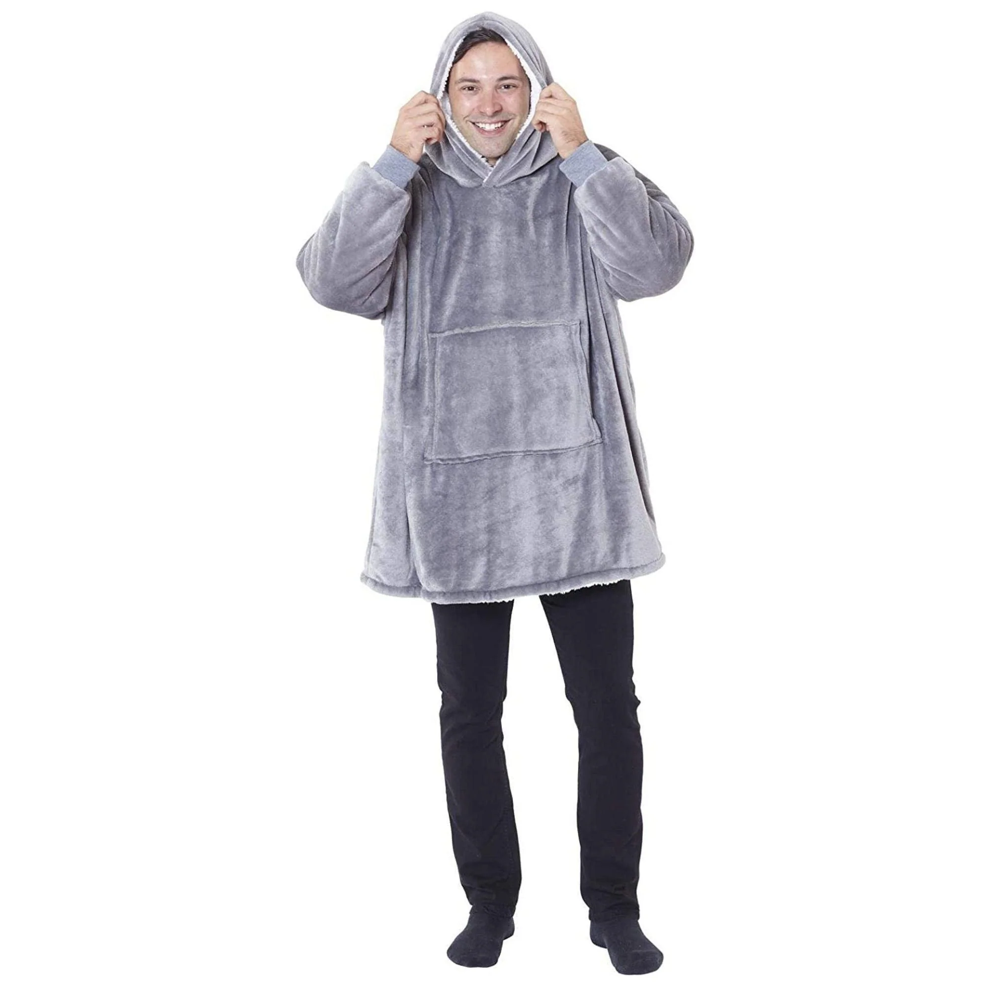 Eskimo Oversized Sherpa Hoodie | Warm & Cozy | Reversible | Sweatshirt Blanket - Image 8