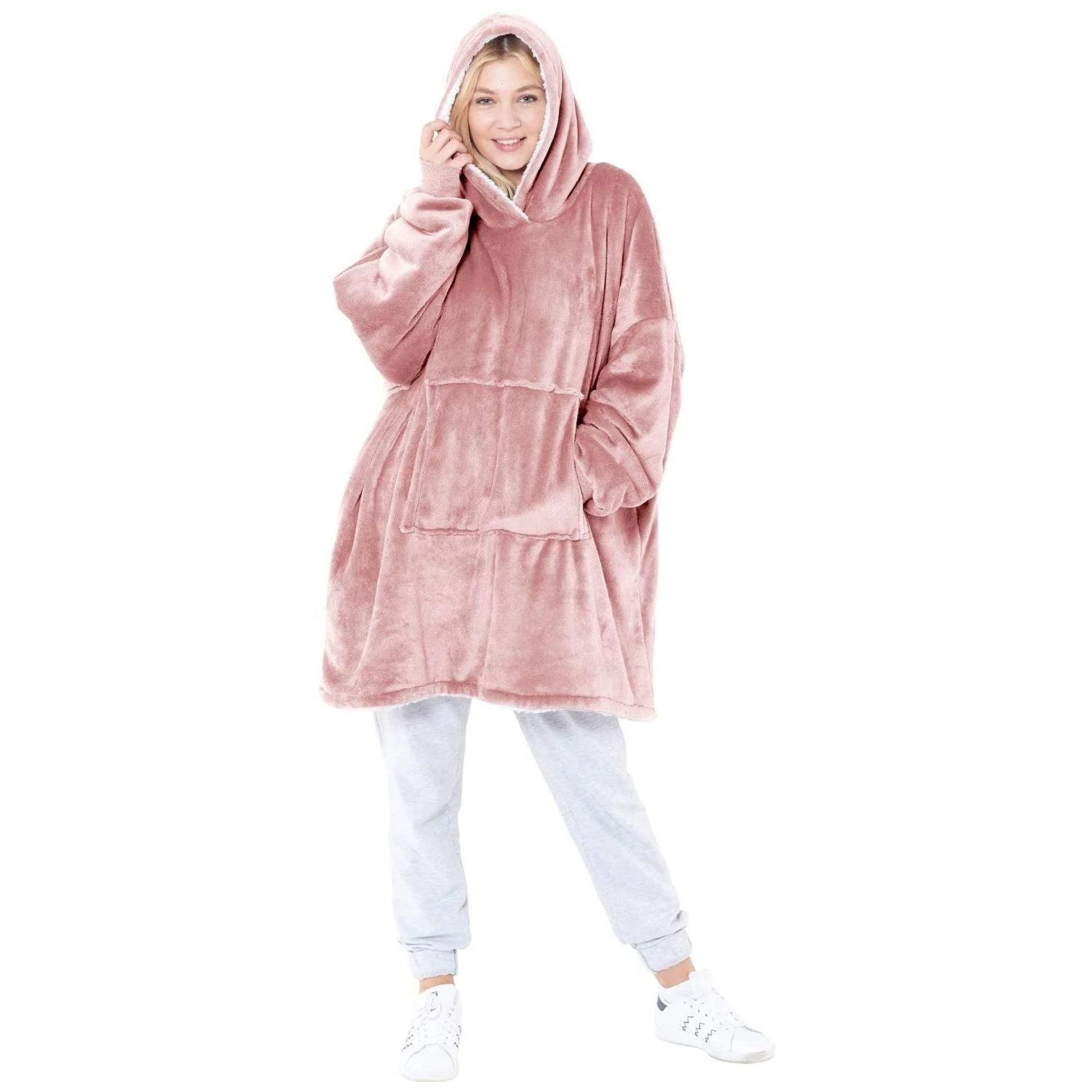 Eskimo Oversized Sherpa Hoodie | Warm & Cozy | Reversible | Sweatshirt Blanket - Image 9