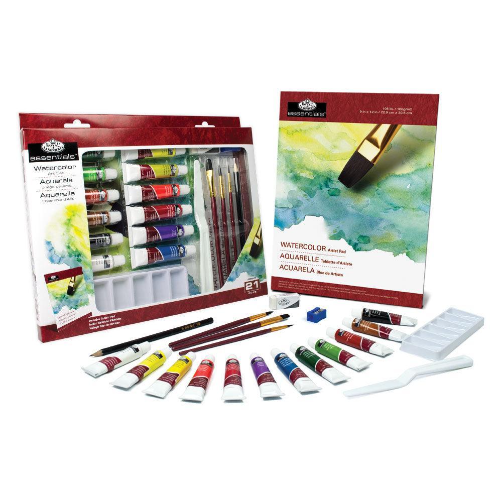 Essentials Large Acrylic Watercolour Art Set | 21 Piece Set