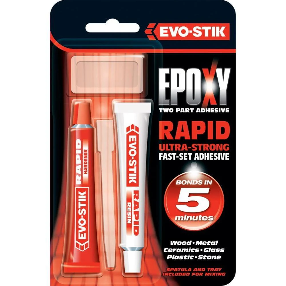 Evo Stik Epoxy Two Part Adhesive Ultra Strong Fast Set | 2 x 15ml