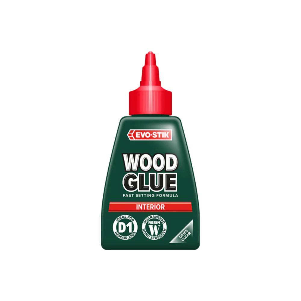 Evo-Stik Fast-Setting Interior Wood Glue | Dries Clear, 250ml