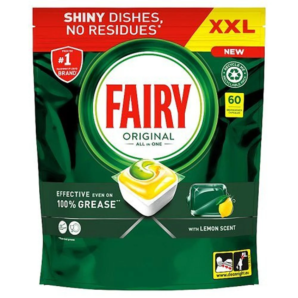 Fairy Original All In 1 Lemon Dishwasher Tablets | Pack of 60