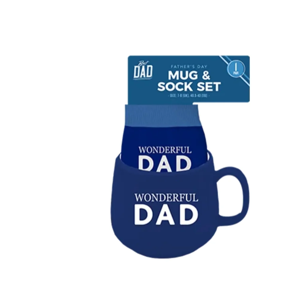 Father's Day Mug & Sock Gift Set | Ceramic Mug & UK 7-11 Socks - Image 3
