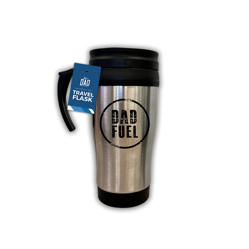 Father's Day Stainless Steel Insulated Travel Flask | Dad Print - Image 3