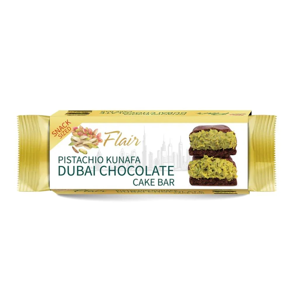 Flair Dubai Chocolate Cake Bar | Pistachio 40g
