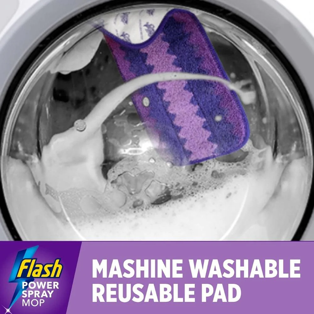 Flash Power Spray Mop Floor Cleaner All in One Starter Kit | 1 Washable Pad & 2 Disposable Pads - Image 6