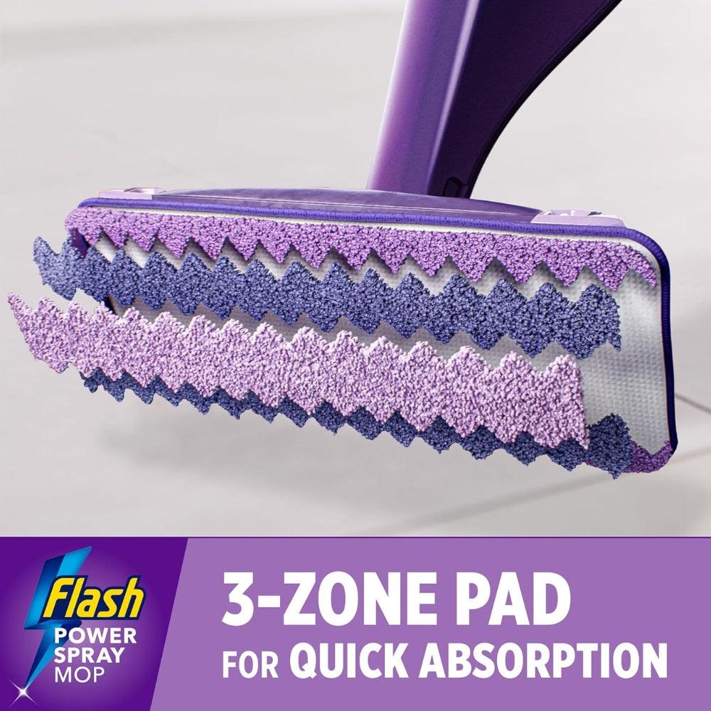 Flash Power Spray Mop Floor Cleaner All in One Starter Kit | 1 Washable Pad & 2 Disposable Pads - Image 7