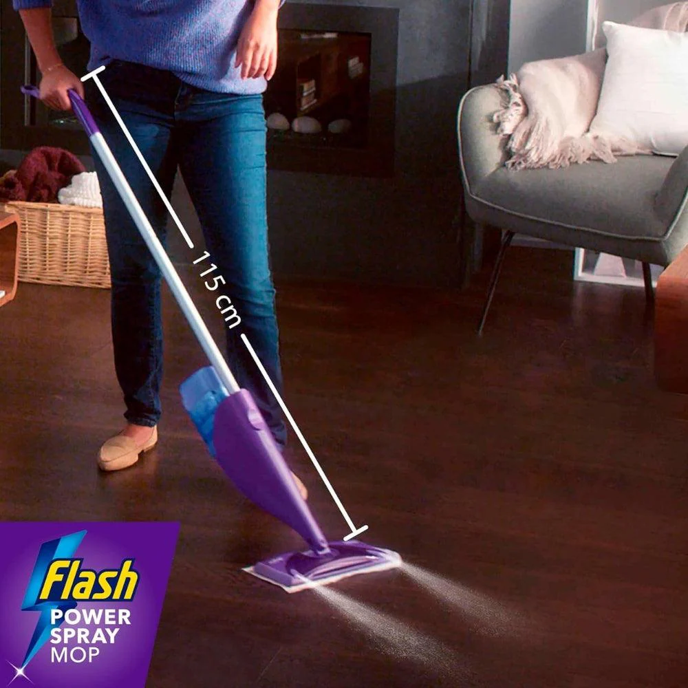 Flash Power Spray Mop Floor Cleaner All in One Starter Kit | 1 Washable Pad & 2 Disposable Pads - Image 8