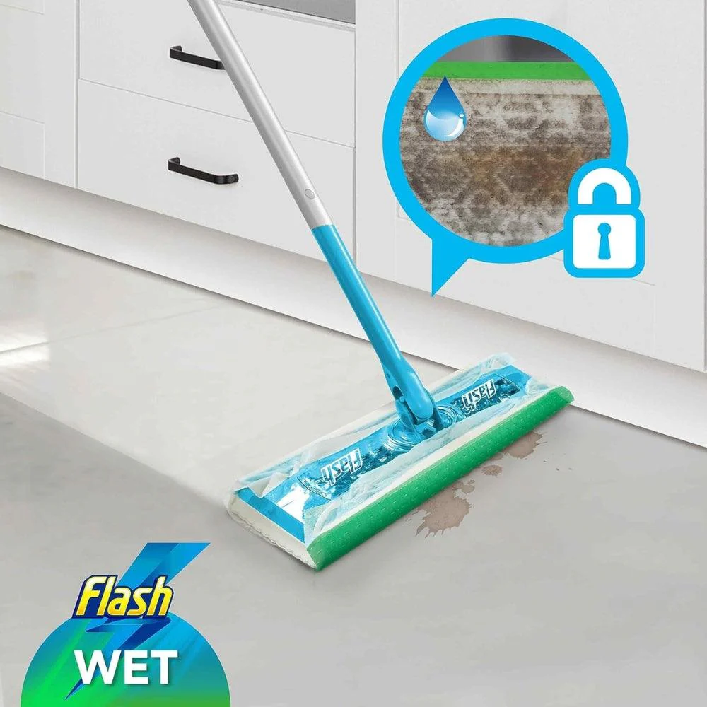 Flash Speed Mop Starter Kit with Wet & Dry Refills | Pack of 8 - Image 3
