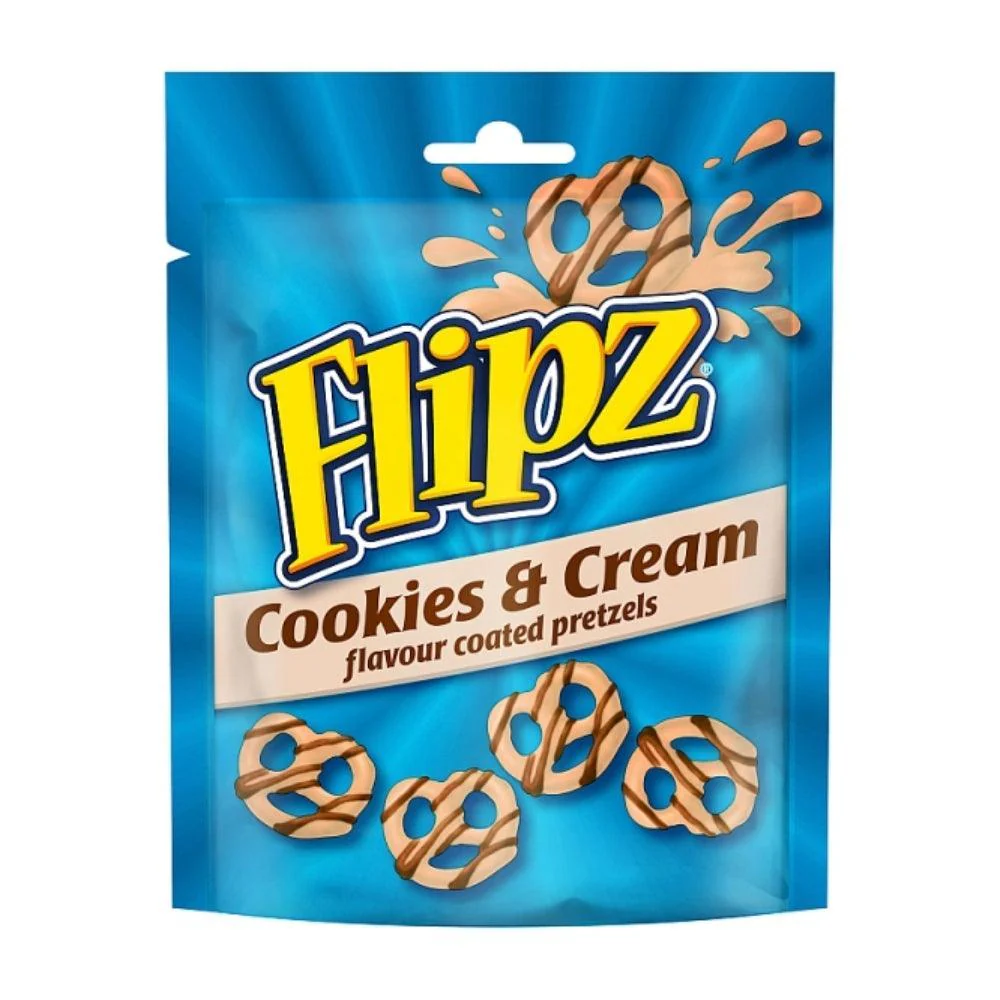 Flipz Cookies & Cream Flavoured Coated Pretzels | 90g
