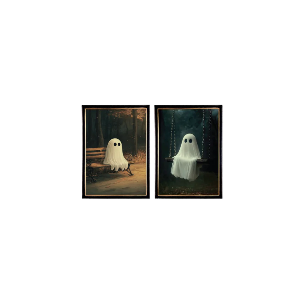 Ghost Framed Print Wall Art | 20 x 25