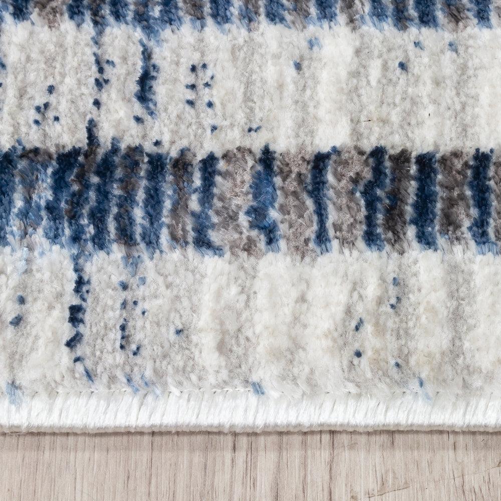 Glitz Art Deco Blue Rug | Modern Geometric Design, Plush Comfort - Image 10