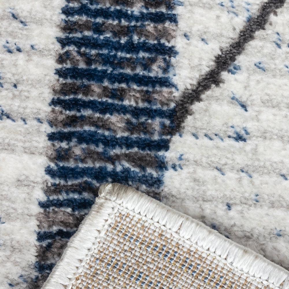 Glitz Art Deco Blue Rug | Modern Geometric Design, Plush Comfort - Image 11