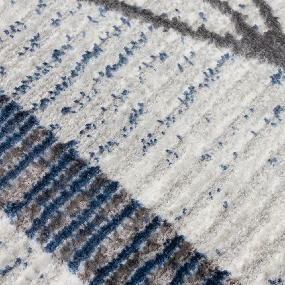 Glitz Art Deco Blue Rug | Modern Geometric Design, Plush Comfort - Image 8