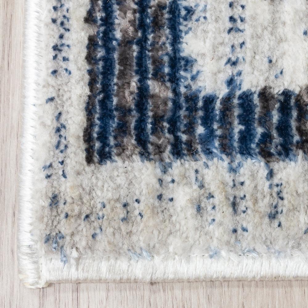 Glitz Art Deco Blue Rug | Modern Geometric Design, Plush Comfort - Image 9