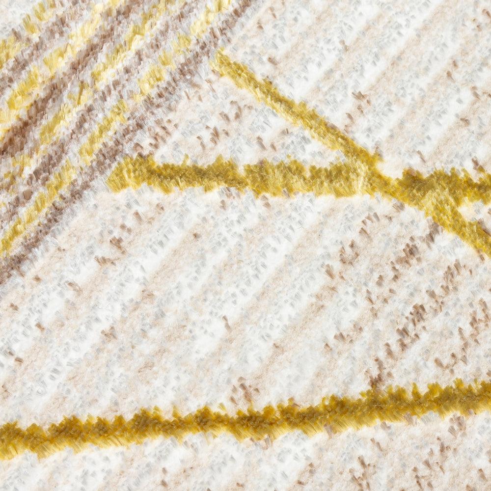 Glitz Art Deco Rug | Chic Geometric Design in Ochre & Beige - Image 7