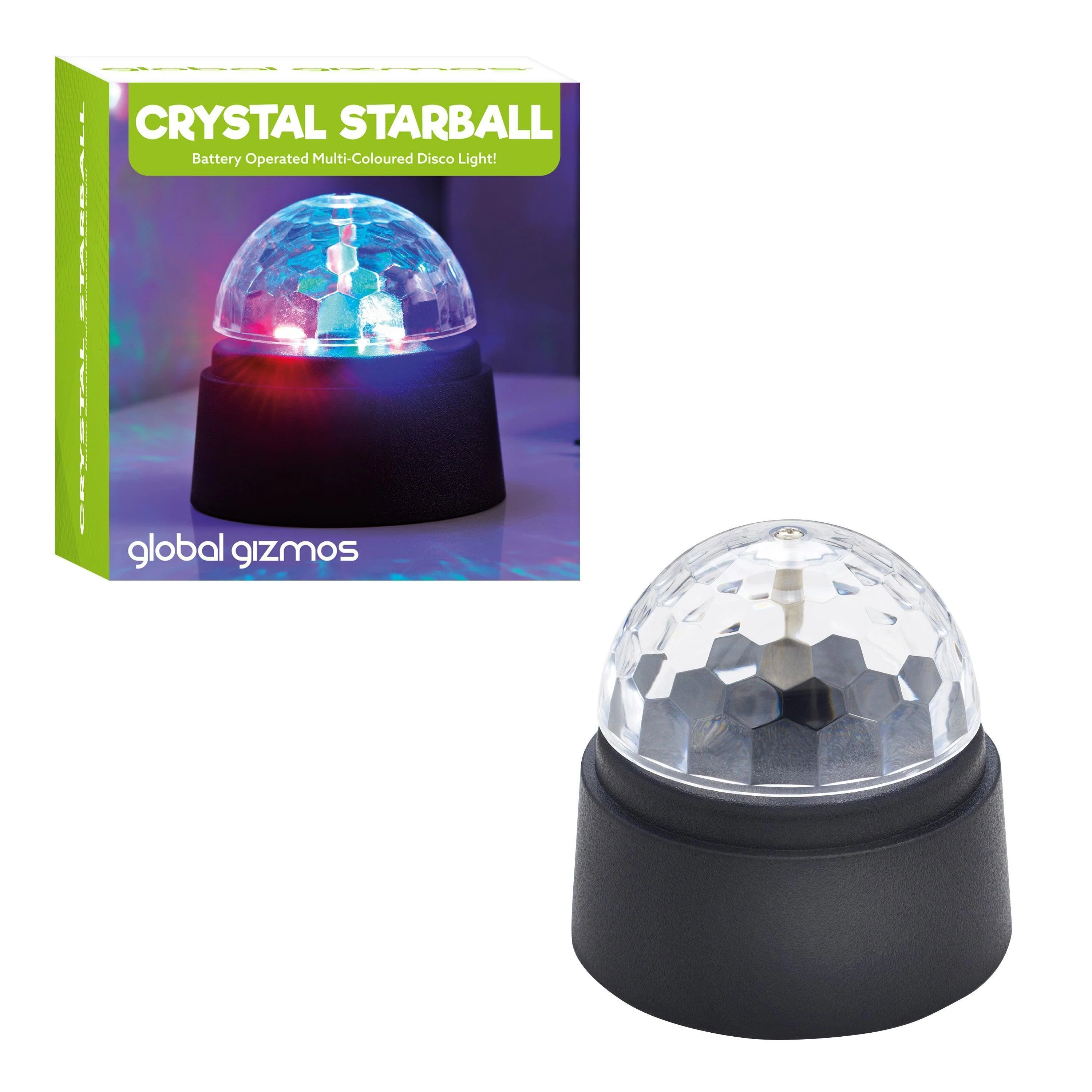 Global Gizmos | Crystal Starball Disco Light | 9.5x8.9cm