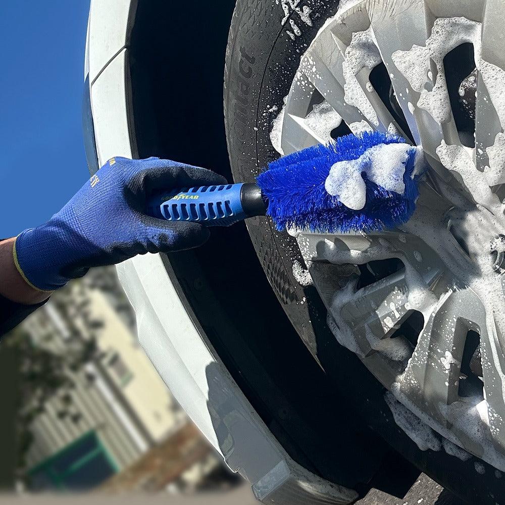 Goodyear Alloy Wheel Brush | Blue Bristles Ergonomic Grip - Image 6
