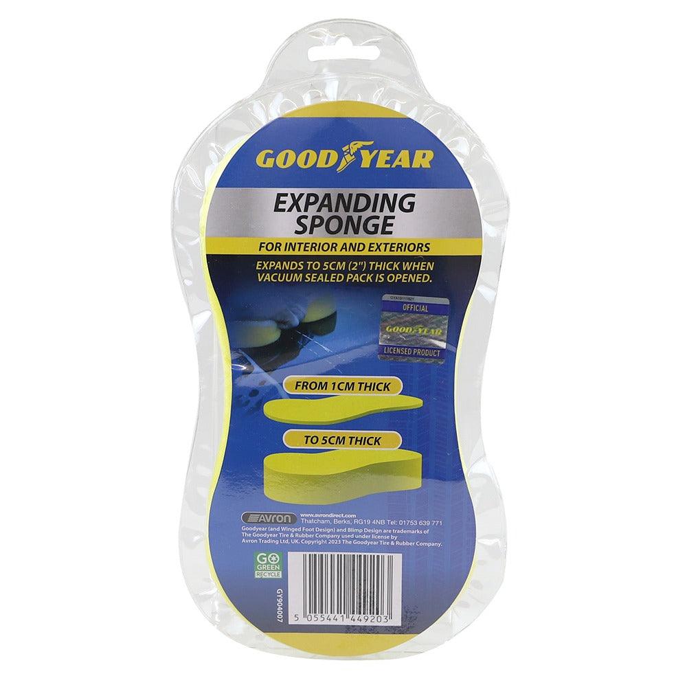 Goodyear Ergonomic High-Density Expanding Sponge | Vibrant Yellow - Image 2