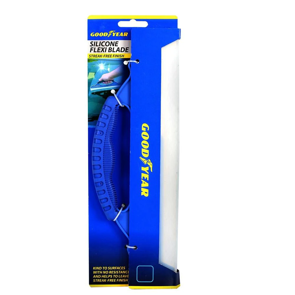 Goodyear Silicone Window Squeegee | Vibrant Blue Ergonomic Grip - Image 2