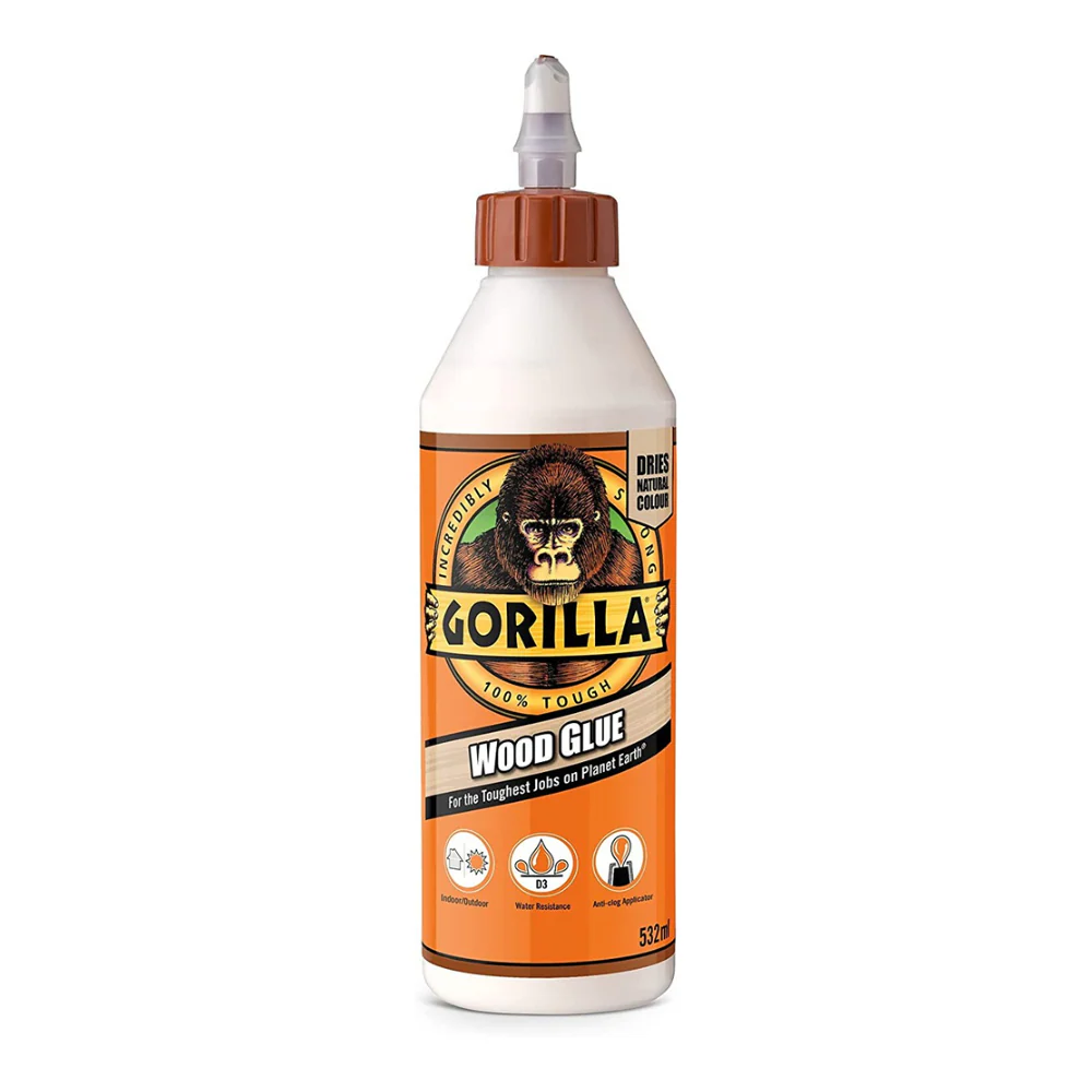 Gorilla Glue High-Strength Wood Glue | 532ml, D3 Water-Resistant