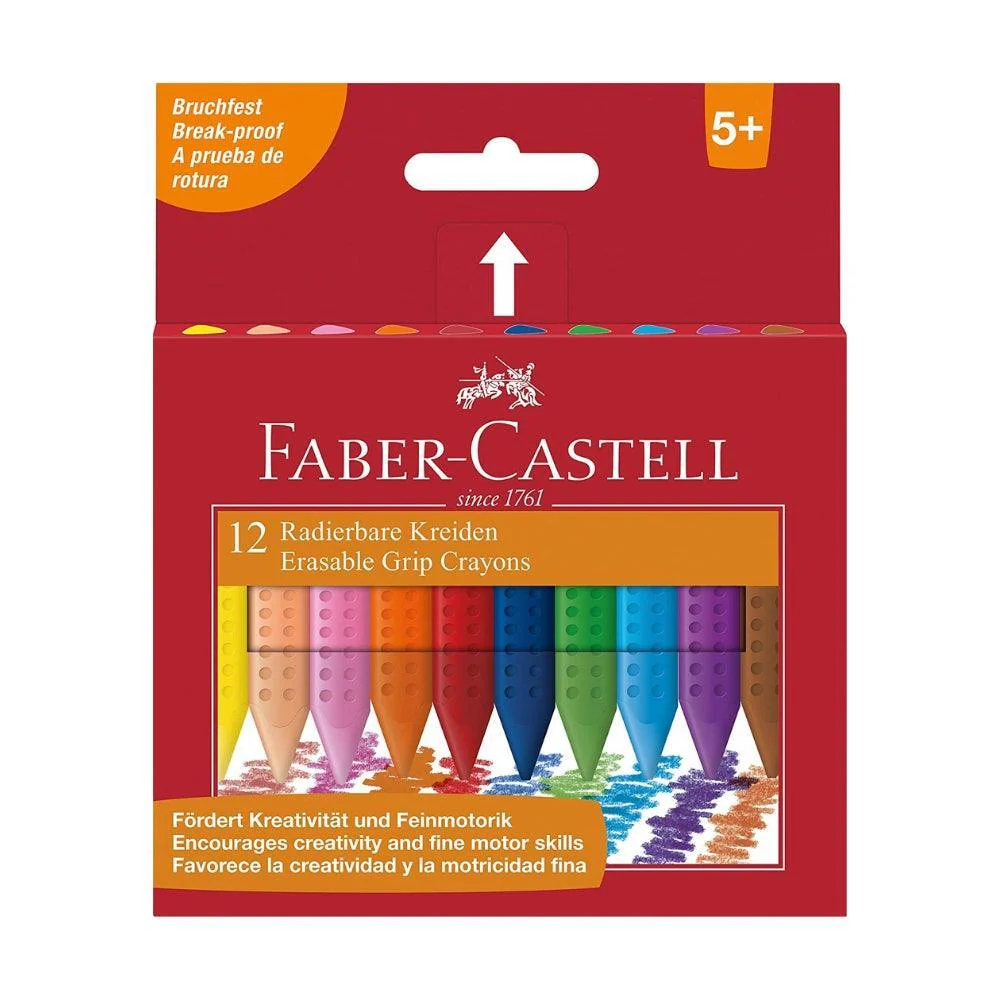 Faber Grip Crayons Box of 12