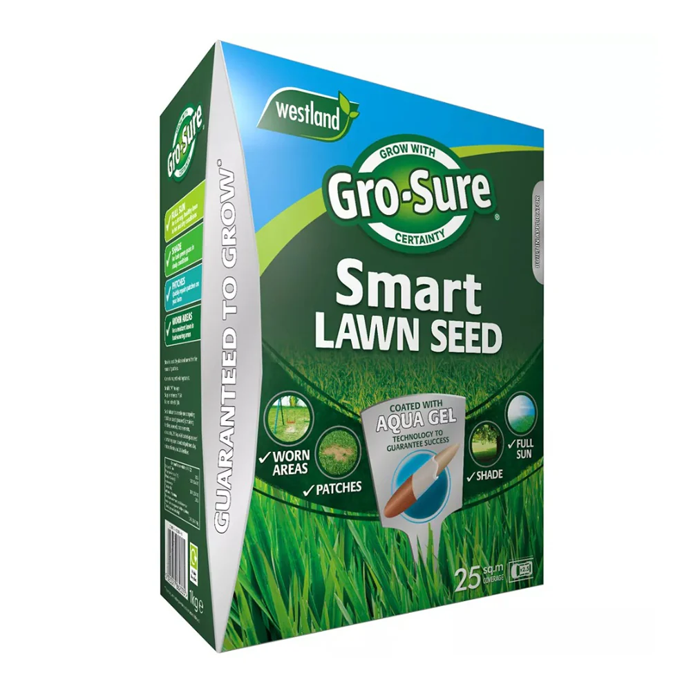 Gro-Sure Smart Lawn Seed | Aqua Gel Coated, Patch Repair, 40m² Box