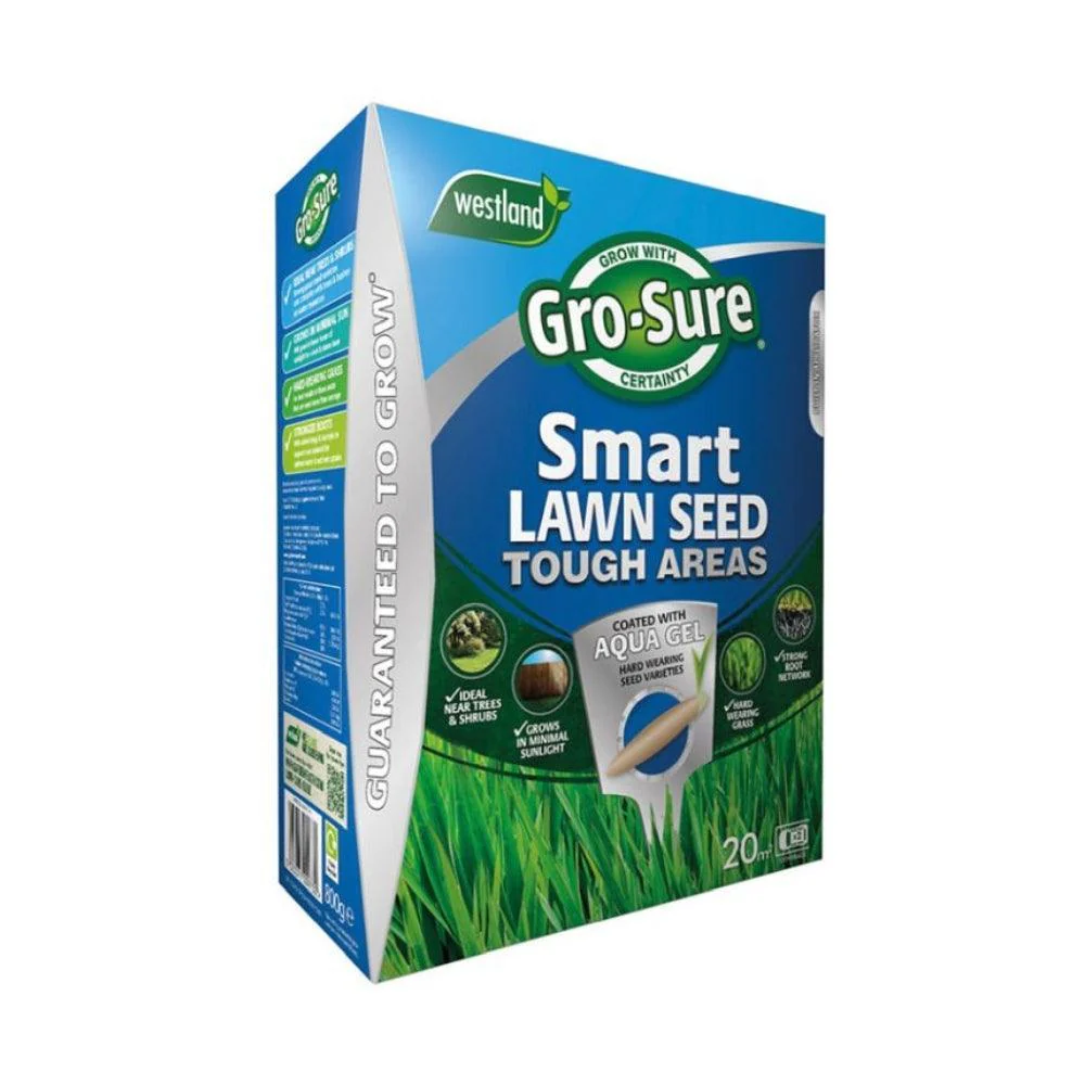 Gro-Sure Smart Seed Tough Areas | Coverage 20m2 | For Dry & Shady Areas